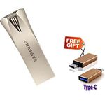 Samsung Metallic USB 3.1 Pendrive - 32GB - Silver + Free Type-C OTG Adapter