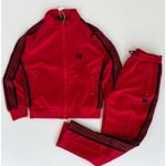 Kappa  Needles Poly Smooth Tracksuit – Red/Black