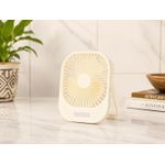 Generic Rechargeable Q01 Portable Desktop Mini Fan with a Lamp - image 2