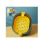  Pcs 3 Sizes Plastic Kitchen Colander Bowl Set, Strainer & Drip Bowl Set