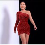 Sheinside Elegant Red Dress ( S) 