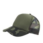 product_image_name-Generic-Unisex Navy Green Army Color Adjustable Mesh Trucker Cap-1