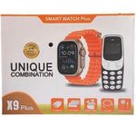 Generic X9 Plus Smartwatch Combo Pack-Back