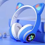 Generic Wireless Cat Ear Headphones – Blue - image 2