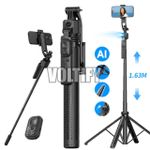 Generic C17 AI Face Tracking Gimbal Selfie Stick Quadrapod – Auto Tracking & Stabilizer for Smartphones