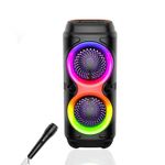 product_image_name-Generic-ABS-2401  Portable Super Bass Multimedia Speaker  - 6.5-Inch Woofer- 2000mAh - TF/SD  Card Reader - Black-1