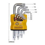 Generic Professional Industrial 9-Piece (allen key) Torx Key Set (T10-T50) - image 2