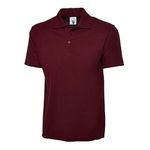 Short Sleeve Polo Shirt - Wine Red