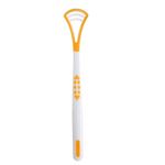 Stainless Steel Tongue Scraper – Oral Care Cleaner – Orange