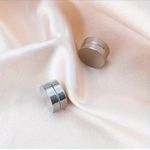 Generic Magnetic Earrings – Single Pair for Unisex Flat(Silver) - image 3