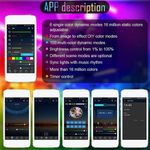 TodyJeyHo 5M RGB Bluetooth controlled LED light strip, USB color changing TV computer backlight, 24 key 150 light - image 5