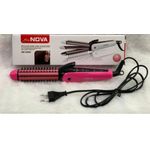 product_image_name-Nova-3-in-1 Multifunction Hair Styler - Straightener, Curler & Crimper - Pink-3