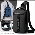 product_image_name-Generic-1pcs Men’s Crossbody Chest Bag – Waterproof Sling Backpack - Gym/Lectures/Casual Boy's Outdoor Phone Bags(Stylish & Compact For Students/Professionals)-4