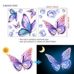 product_image_name-Generic-Blue Light Butterfly Wall Decoration Luminous Wall Stickers-Suitable For Living Room Bedroom Background Decoration-2