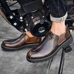 product_image_name-Banagat-Men's Oxfords Formal Flat Business Shoes Loafers Italian Official Brown - Brown - EU 43-4