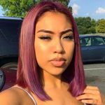 product_image_name-Generic-99J Lace Front Wig H-uman H-air Short Bob Wig Middle Part Wig - Burgundy-4