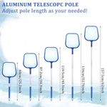 product_image_name-TodyJeyHo-Swimming Pool Surface Landing Net with Adjustable Sections in 3 Sections, Swimming Pool Cleaning Net for Pool, Spa, Algae and Pond-2