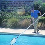 product_image_name-TodyJeyHo-Swimming Pool Surface Landing Net with Adjustable Sections in 3 Sections, Swimming Pool Cleaning Net for Pool, Spa, Algae and Pond-4