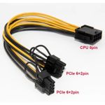 product_image_name-Generic-8 Pin PCIe Splitter Power Cable - GPU 8-Pin Female to Dual 6+2 Pin Male Adapter-1