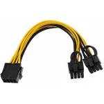 product_image_name-Generic-8 Pin PCIe Splitter Power Cable - GPU 8-Pin Female to Dual 6+2 Pin Male Adapter-2