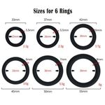 product_image_name-Khufuzi-7pcs Pack Elastic Penis Ring Testicle Restraint Sexual Pleasure Erection Enhanced Silicone Adult Penis Rings Prolonged Intercourse Long Lasting Stronger Ultra Soft Stretch Sex Toy for Men Couples-6