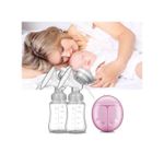 Genetic Double Electric Breast Pump With Bottle--Pink - image 2