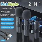 product_image_name-RichRipple-Wireless Lavalier Microphone Audio Video Recording Mini Mic For Type-C Phone-1