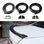 Generic Universal Car Boot Rear Bumper Spoiler Straight Type- Carbon - image 2