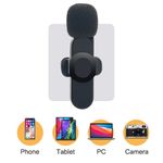 Bomge Camera Wireless Lapel  Lavalier Microphone - Black - image 3