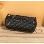 Fashion Women's Quilted Shoulder Bag, Elegant Handbag with Chain Strap - image 3