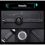 product_image_name-Teso-Men's Digital Watch Waterproof Rubber Strap + Men's Bracelet - Black-5