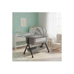 product_image_name-Generic-Portable 2-in-1 Baby Bedside Sleeper - Adjustable Height Bassinet with Mosquito Net & Wheels-2