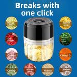 Home garlic mincing tool, cordless garlic grinder, garlic chopper, meat grinder