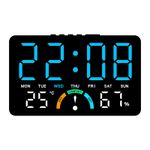 Generic Small Digital Clock with Integrated Hygrometer Th-ermometers,LED Wall Clock Display - image 8