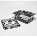 product_image_name-White Label-Buffet Dish Tray Buffet Server Chafing Dish for Entertaining Wedding Banquet - Silver-2