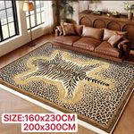 OMAMA HOME TEXTILE Soft Shaggy Area Rug – Gradient Plush Carpet for Living Room & Bedroom