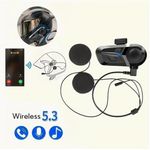Generic Bluetooth headset for motorcycle helmet - black - image 3
