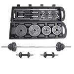 Chrome 50kg dumbbell adjustable set - image 2