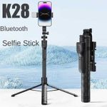 Generic Selfie Stick Tripod Stand With LED Light and Remote Shutter For Smartphones