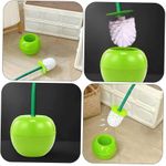 Generic Cherry Bathroom Toilet Brush & Holder Set- Green - image 3