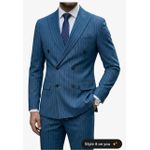 Men’s Classic Slim-Fit Suit - Blue