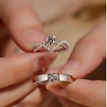 product_image_name-Generic-Fashion Couple Ring，Wedding Pair Ring, Adjustable Opening-2