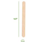Generic 100pcs Natural Wooden Food Grade Craft Sticks - image 2