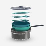 Quechua Camping Cooking Set For 2 - 1.6 Litres