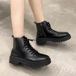 product_image_name-SXCHEN- Women Shoes Fashion Martin Boots British Style Combat Boots Ankle Boots-7