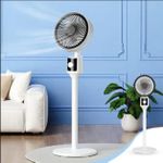 Generic Oscillating Electric Stand Fan with Adjustable Height