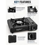 Other Portable Single-Burner Gas Stove with Adjustable Flame Control & Carrying Case - image 3