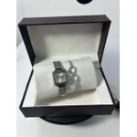Elegance Women’s Luxury Watch & Infinity Bracelet Gift Set - Silver