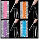 product_image_name-Generic-240Pcs × Extra Long Acrylic/Normal Press On Gel Nail - Diy Beauty Nail Art (Full Cover 12 Sizes)-6