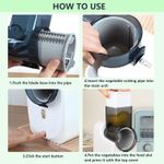 product_image_name-TodyJeyHo-New Electric Cheese Grater, Electric Salad Maker, Multi-function Grater, Automatic Vegetable Chopper Slicer, Professional Multi-conical Blade, Stainless Steel-5